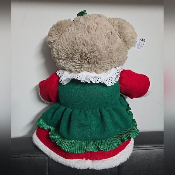 Set of 2 Christmas Holiday Time Snowflake 2024 Teddy Bear Tan, Girl & Boy 20" - Picture 9 of 15